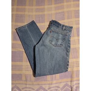 Vintage Levis Orange Tab 506 Faded 32 x 29 USA Made 80s 90s Bootcut Flare Worn